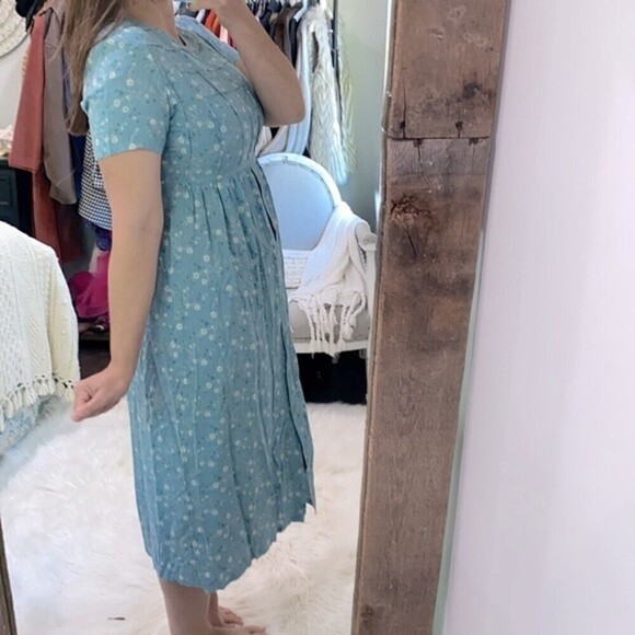 Erika Studios vintage petite medium floral maxi dress - Picture 4 of 10